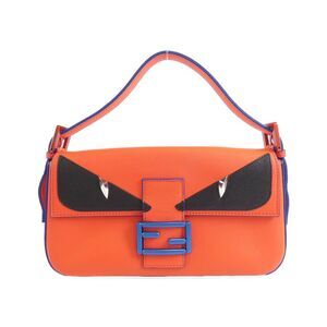 Fendi BAG BUGS Baguette Leather Shoulder Bag